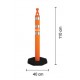 Columna Vial Naranja C/base 110cm 2853-3r Na